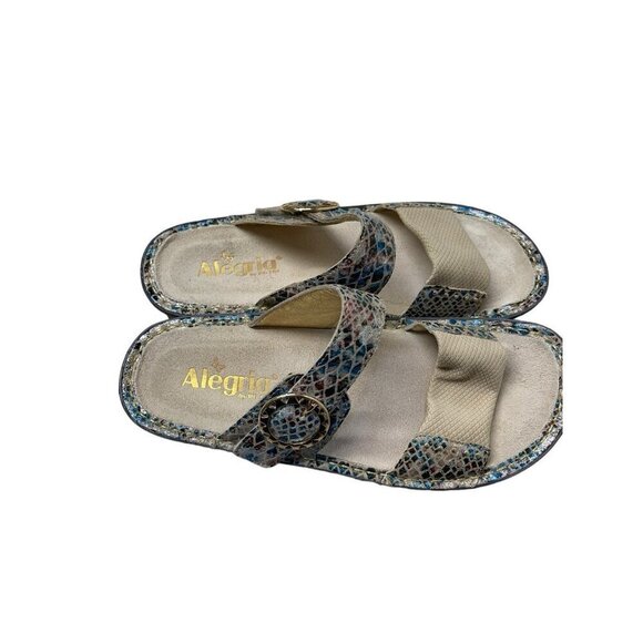 Alegria Keara Fawn Fancy Wedge Comfort Sandals Leather Size 39 US 8.5-9 - Picture 3 of 9